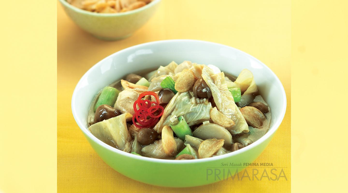 Resep Ca Jamur Kembang Tahu