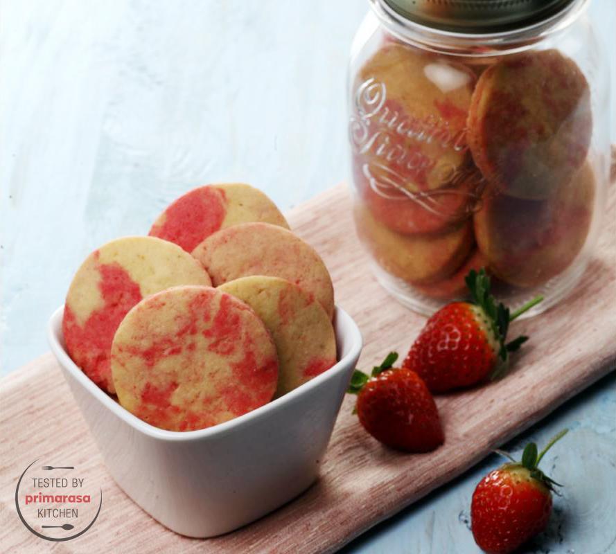 Resep Kue Marmer Stroberi Resep Kue Marmer Stroberi